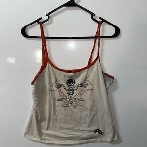 vintage harley davidson embroidered tank